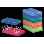 PCR workstation rack with lid Polypropylene