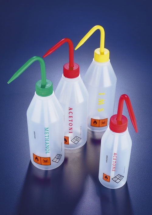 Wash Bottles, Slope Shoulder, Printed