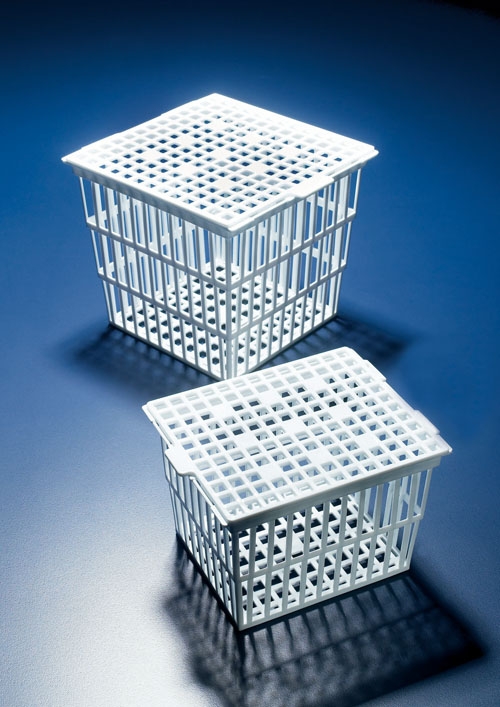 Basket with Hinged Lid